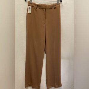 Aritzia Agency Straight Leg Pants in Camel Brown / Saville
